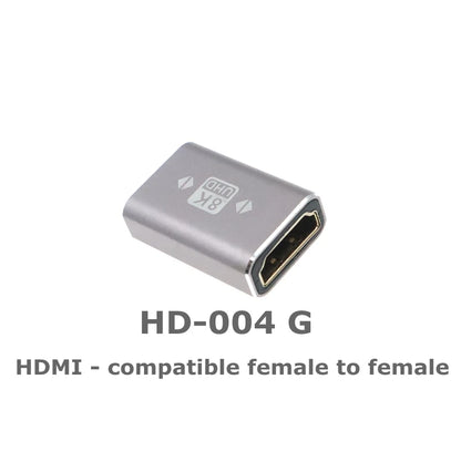 8K Micro Mini HDMI - compatible with 2.1 Connector Adapter 270 90 Degree Male to Female for HDTV PS4 PS5 Laptop 4K HDMI Extender