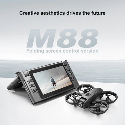 M88 Pro Drone 2026 New 8K Mini 4.5" Folding Remote Control with Obstacle Avoidance High Definition Aerial Photography Aircraft