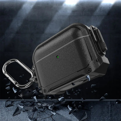 For AirPods 1/2/3/4, Pro & Pro 2 - Durable Waterproof Protective Case with Bluetooth Switch for Apple Earbuds