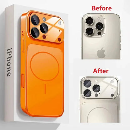 Luxury Case Transform Look To 17 18 Pro Max Cover For Iphone 16 Pro 15 14 13 Change To 17 Pro Magnetic Fundas For Magsafe