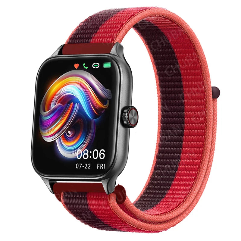 Nylon Loop Band For Amazfit GTS 4/3/2e Mini/GTR 4/3/2e/Balance/Stratos 20/22mm Watch Bracelet for Correa Amazfit Bip 5-6 Straps