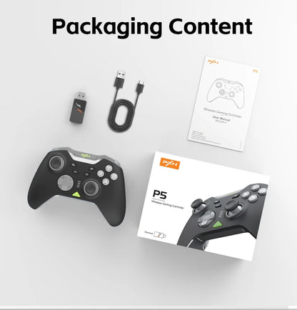 Pink Game Controller, Original PXN P5 Controller Supports Switch, iOS, Android, Computer PC, Built-in 2.4G Receiver