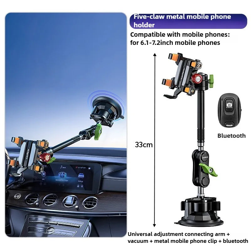 LanParte Universal Car Mount Phone Holder for Dashboard Windshield with Suction Cup Base for iPhone, Samsung, Google, More Phone