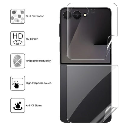 Anti-scratch Screen Protector For Samsung Galaxy Z Flip 7 6 5 Flip7 Flip6 Flip5 Protective Soft Hydrogel Film For ZFlip7 ZFlip6