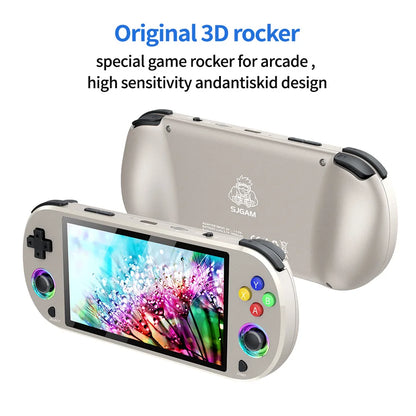 New 128GB M22 Pro Portable Pocket Retro Handheld Video Game Console 5.0 Inch IPS Screen 1920*1080 Display Support LINUX Emelec