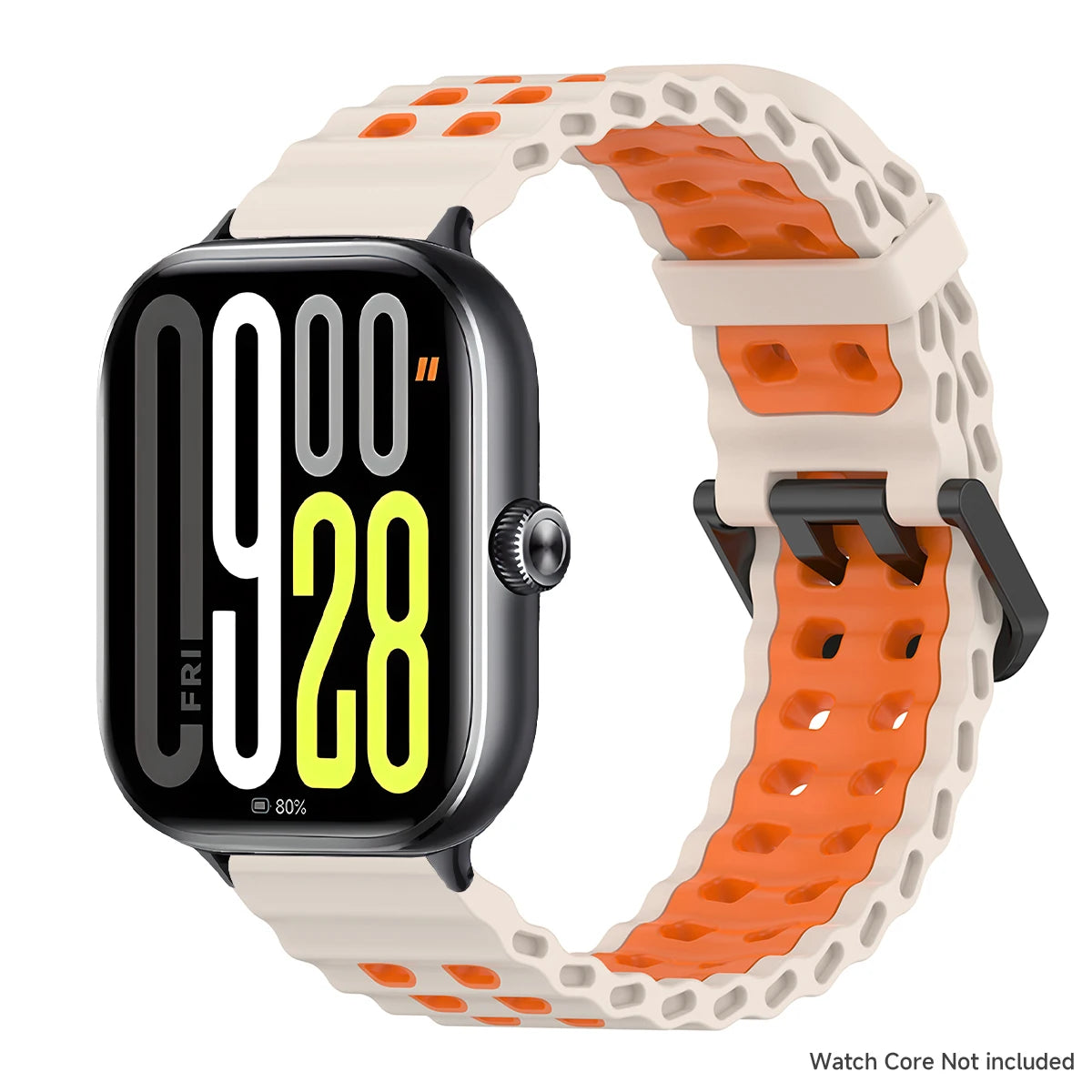 Soft Silicone Strap for Redmi Watch 6 5 4 Sports Two Tone Wristband for Xiaomi Mi Band 8 9 Pro Adjustable Rubber Wristband