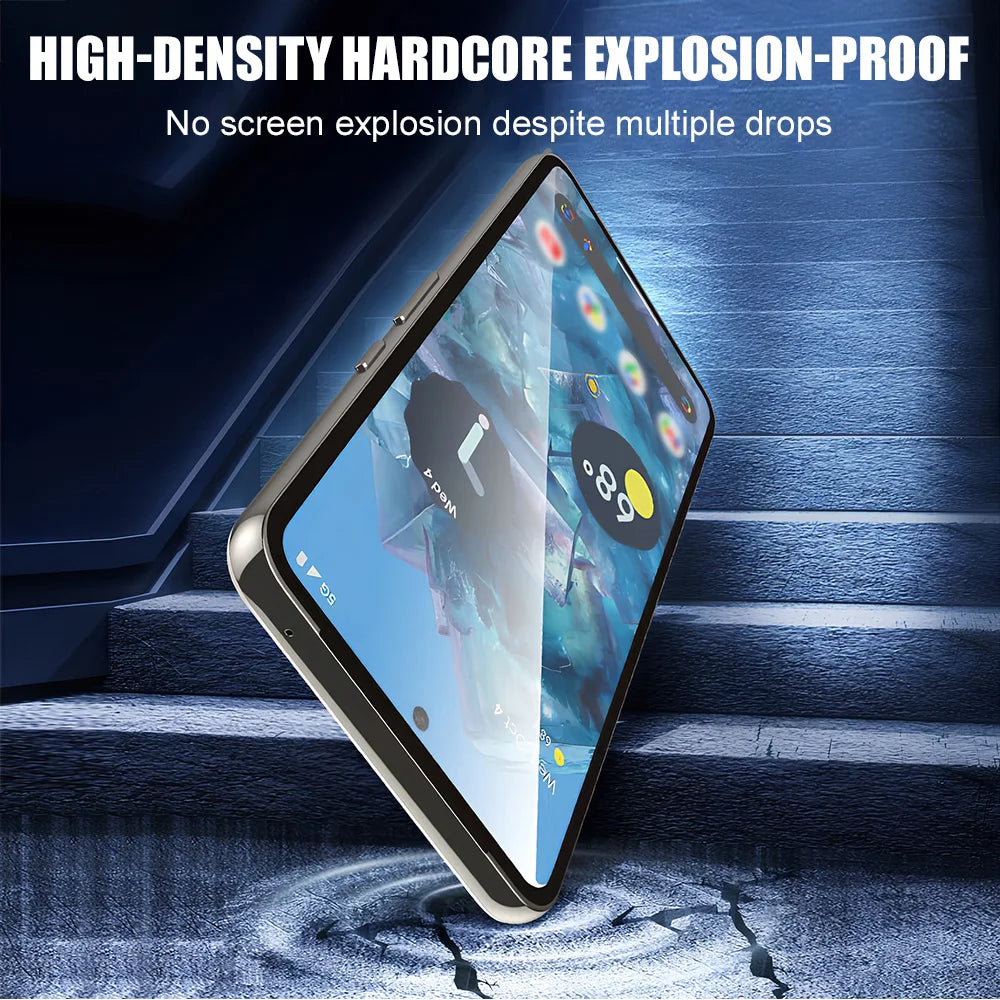 1-3PCS HD Tempered Glass For Google Pixel 10 Pro XL Fingerprint Unlock For Google Pixel 9A 8A 7A 6A 8 7 6 9 10 Screen Protectors