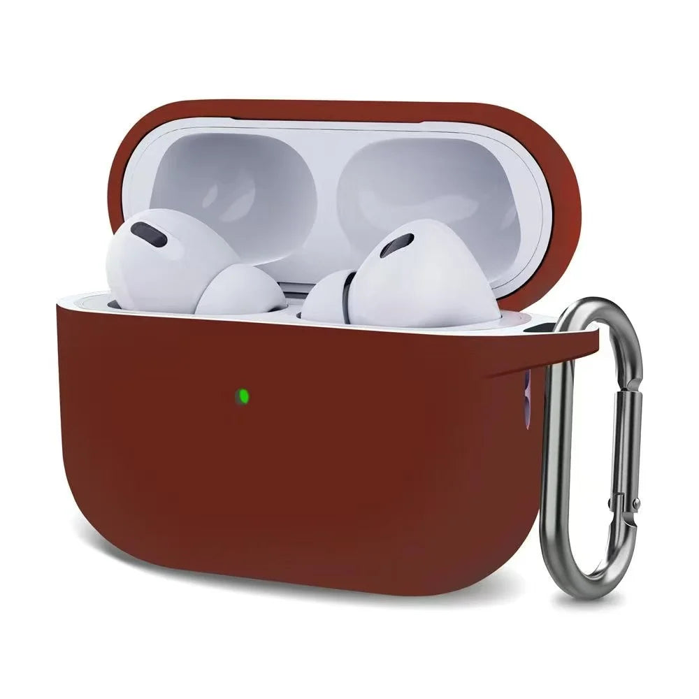 For AirPods Pro2 Case Silicone Earphone Cover For AirPods Pro 2 2nd Generation Cases Headphone Coque Protective Sleeve With Hook