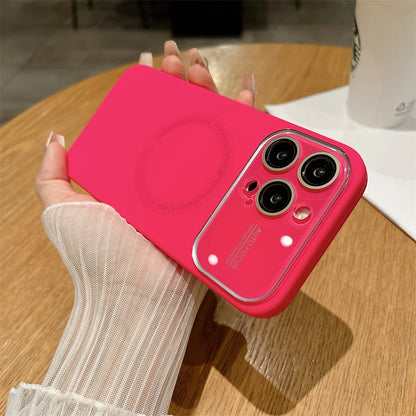 Large Window Autofocus Liquid Silicone For Magsafe Magnetic Case For iPhone 16 15 Plus 14 13 12 11 Pro Max Lens Shockproof Cover