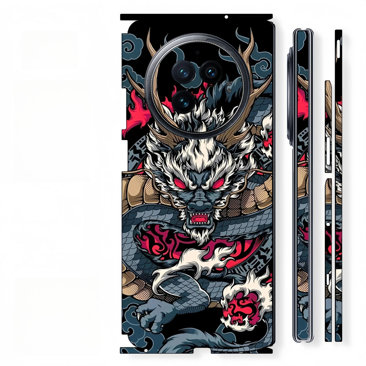 Colorful Sticker for VIVO X FOLD3 2 FOLD 5 Back Screen Protector with Hing Side Skin  Protective Film