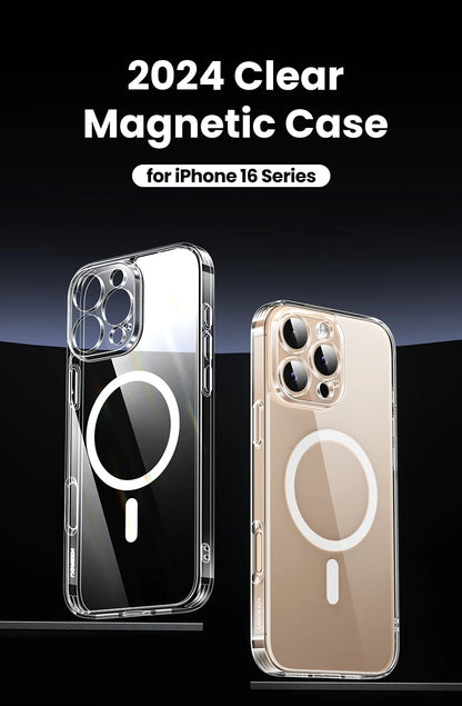 UGREEN Magnetic Case for iPhone 16 Pro Max Case Shockproof Cover for iPhone 15 14 13 Pro Max 14 Plus 16pro Macsafe TPU Cases