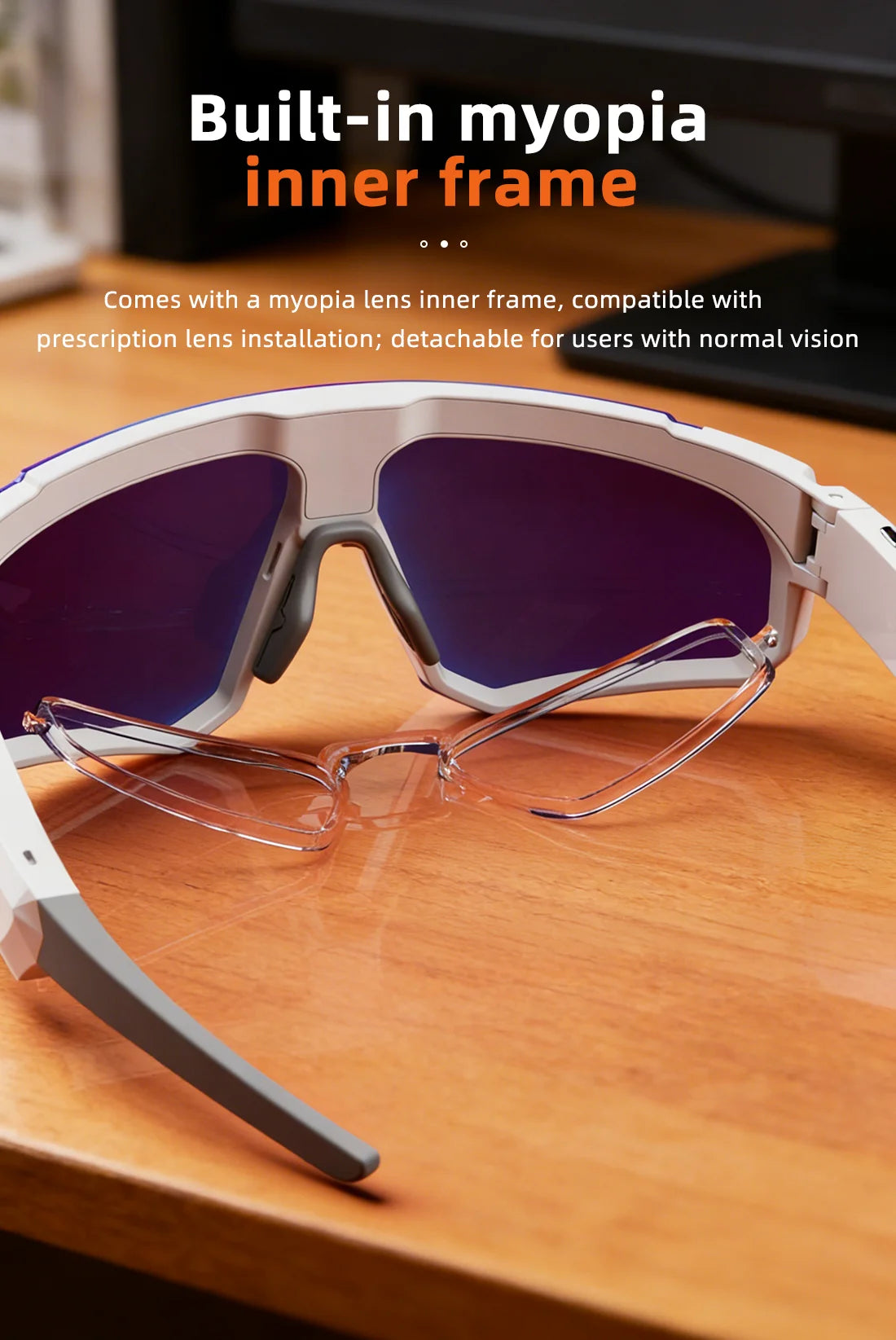 4K Polarized Sunglasses AI Smart HD 800W Camera Bluetooth Call Translation for Men Cycling Anti Glare Driving UV400 IP54 Goggles