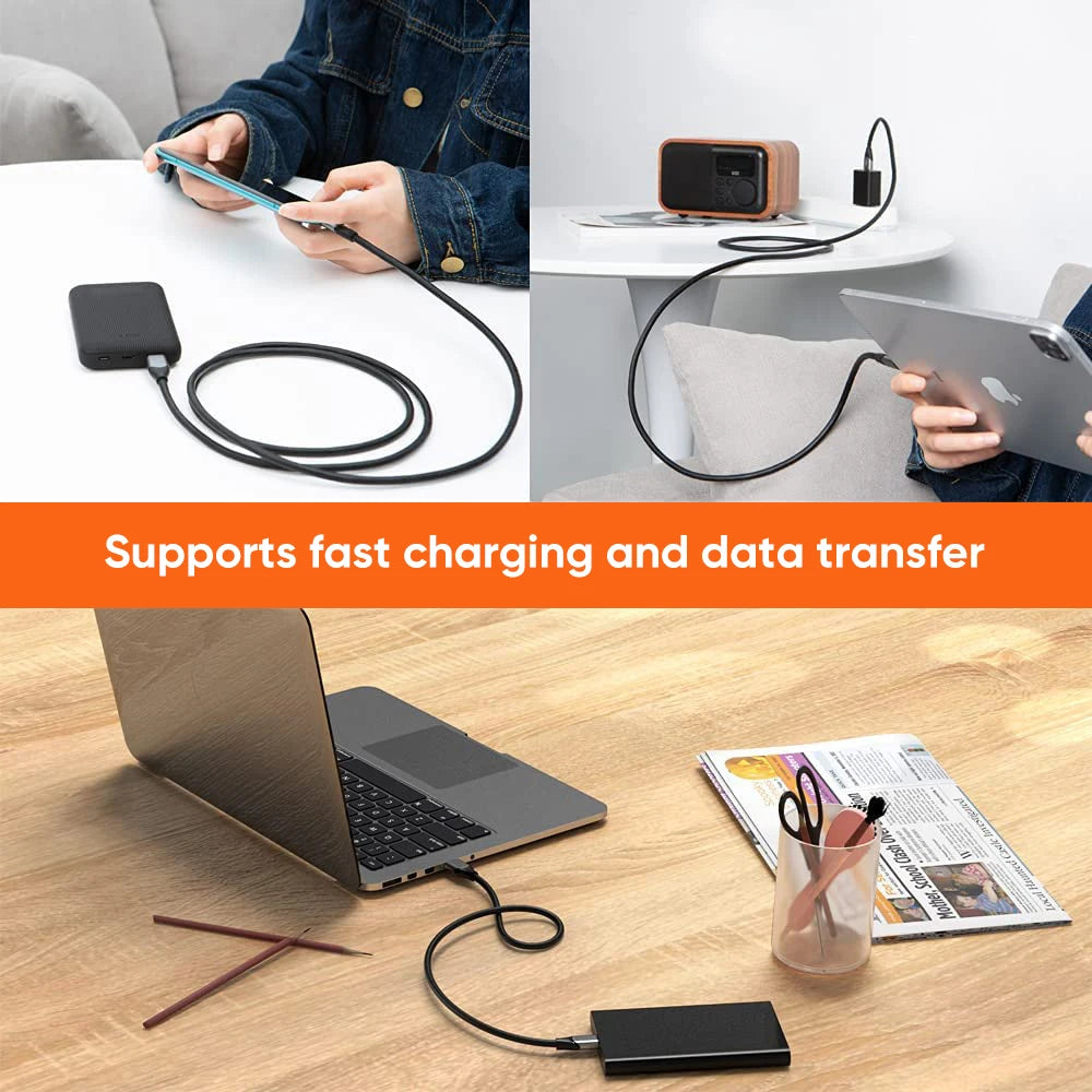 CableCreation 60W USB A to Type C Cable USB3.2 Gen2 10Gbps Data Cable 3A Fast Charging for External SSD Galaxy S24 iPhone 16