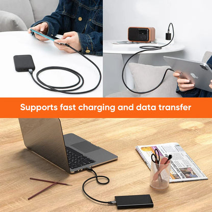 CableCreation 60W USB A to Type C Cable USB3.2 Gen2 10Gbps Data Cable 3A Fast Charging for External SSD Galaxy S24 iPhone 16