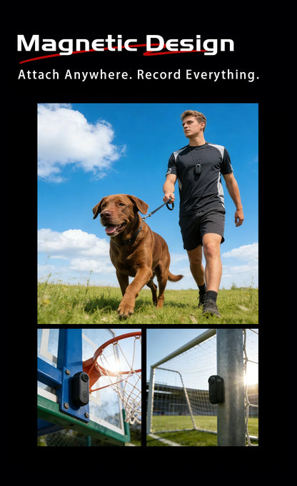 4K HD Mini Vlog Camera with WiFi Wireless Portable Action Body Cam for Sports Travel Photography Pocket Sized Video Recorder