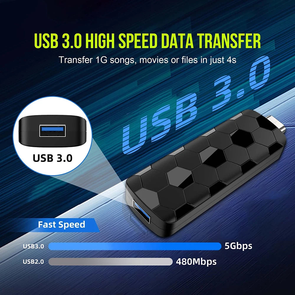 Android 16 4K/8K UHD Streaming TV Stick 8GB+128GB Storage WiFi6 Bluetooth Friendly UI Home Theater Player For Netflix YouTube