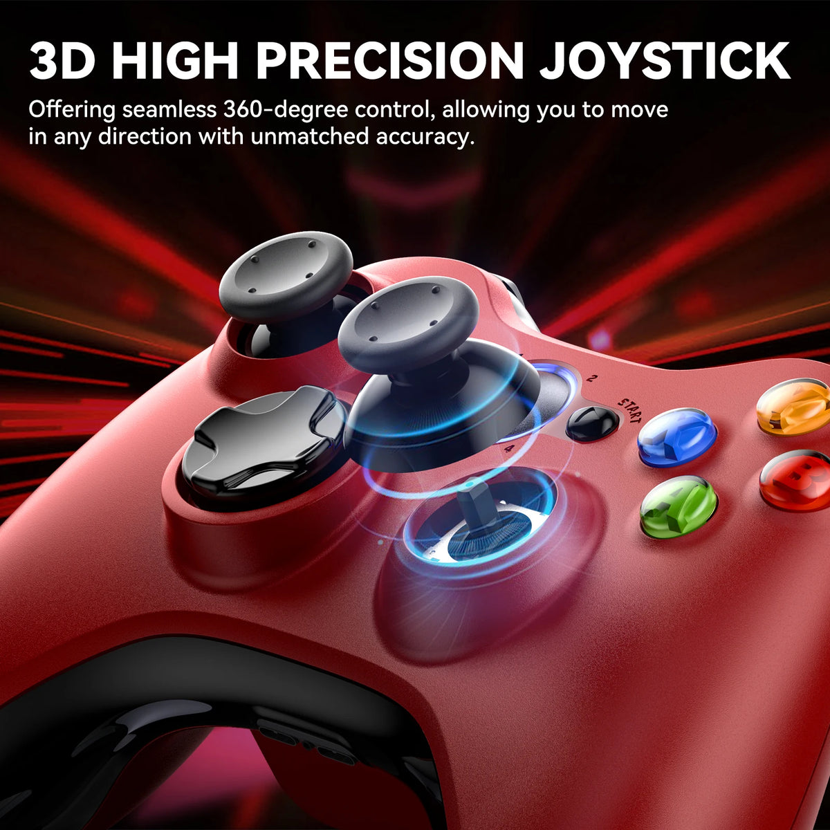 Wireless For Xbox 360 Controller Xbox 360 Slim/Elite/Winodow/PC Video Game Gamepad 6axis Joystick Dual Vibration 2.4G Gaming