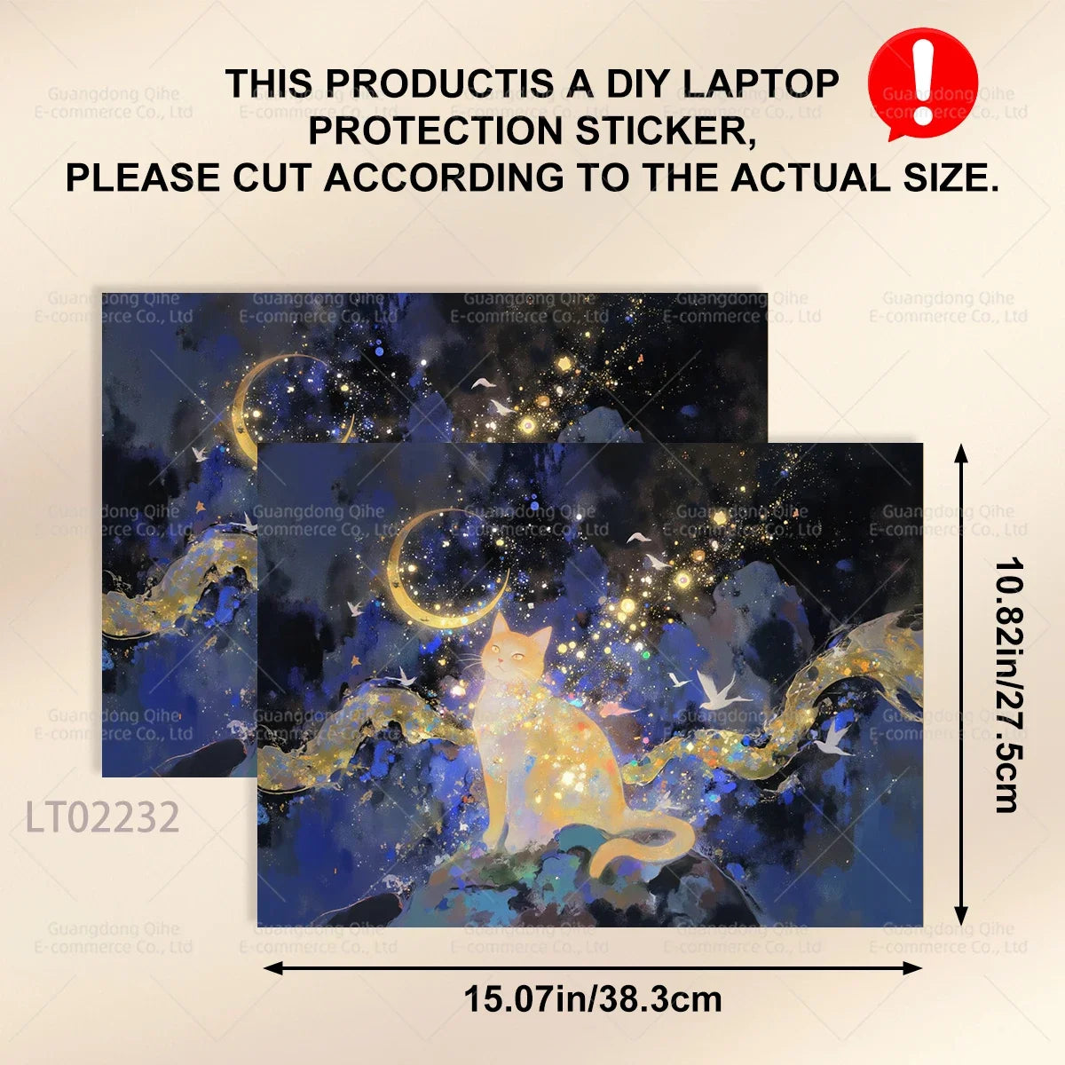 2 PCS Removable Flower Stickers for Laptop PVC Aesthetic Decals Self-Adhesive Peel Off No Residue Tablet Skin MacBook Skin