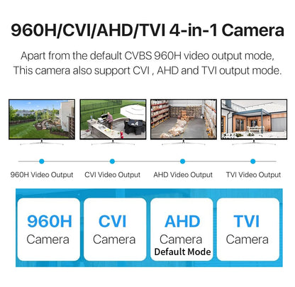 ALL DVR Compatibility 8MP 4MP/5MP Ultra AHD Dome Camera CCTV 1080P TVI/CVI/Analog H.265 Digital Monitor 4in1 OSD Indoor For home