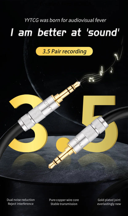 3.5mm Jack Aux Cable 3.5 mm Male to Male Audio Cable Speaker Line Aux Wire Cord Adapter For Samsung Xiaomi MP3 Headphone