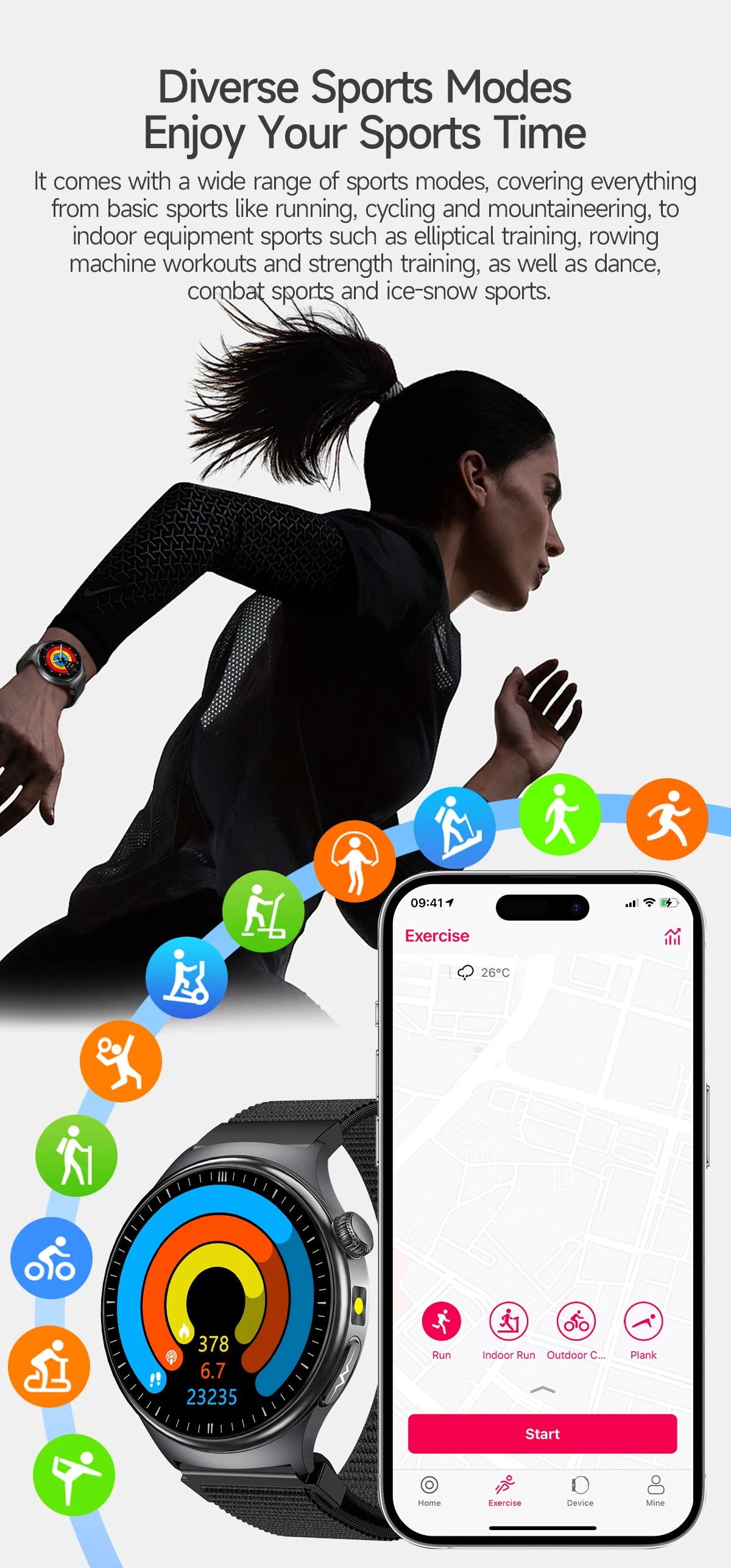 2026 New Health Sport ECG AI Diagnosis Smart Watches Men Heart Rate Blood Pressure IP68 Waterproof Smartwatches For Men Women