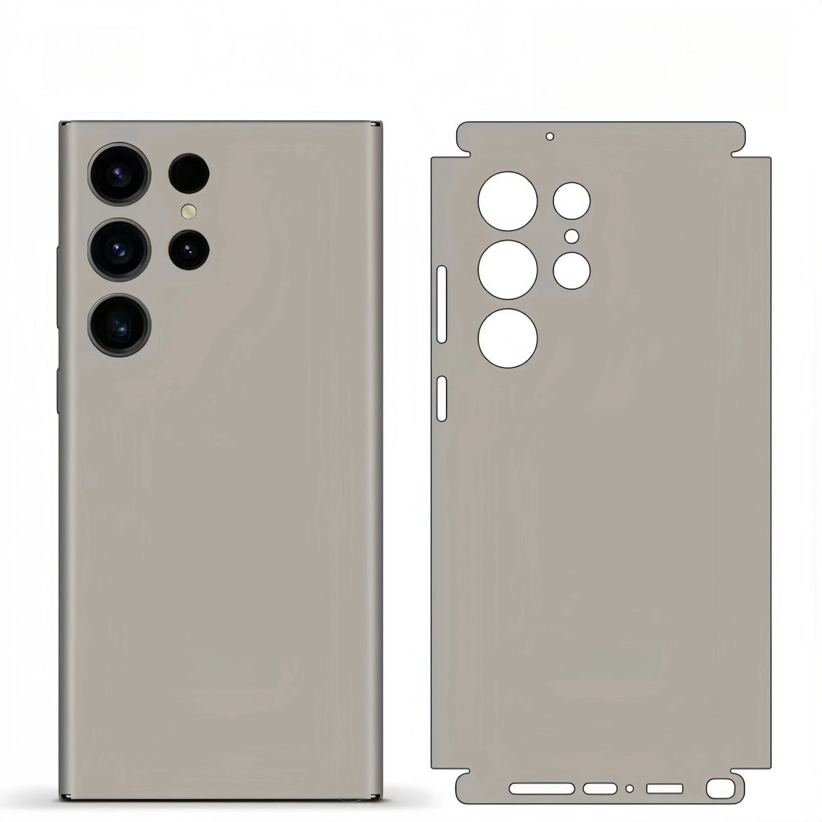 Plain Macaroon Color Decal Skin for Samsung S24 S23 S22 Ultra S22 5G Back Screen Protector Film Cover 3M Wrap Sticker