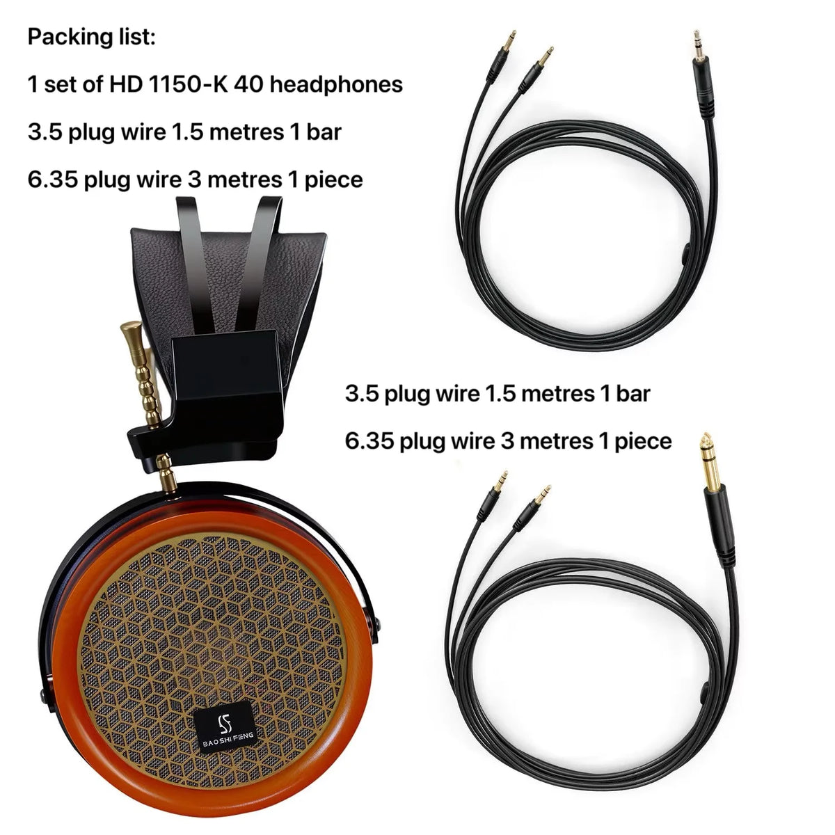 Closed-back Music Analysis Over-ear Headphones with 50mm Bio-diaphragm Monitoring Headsets