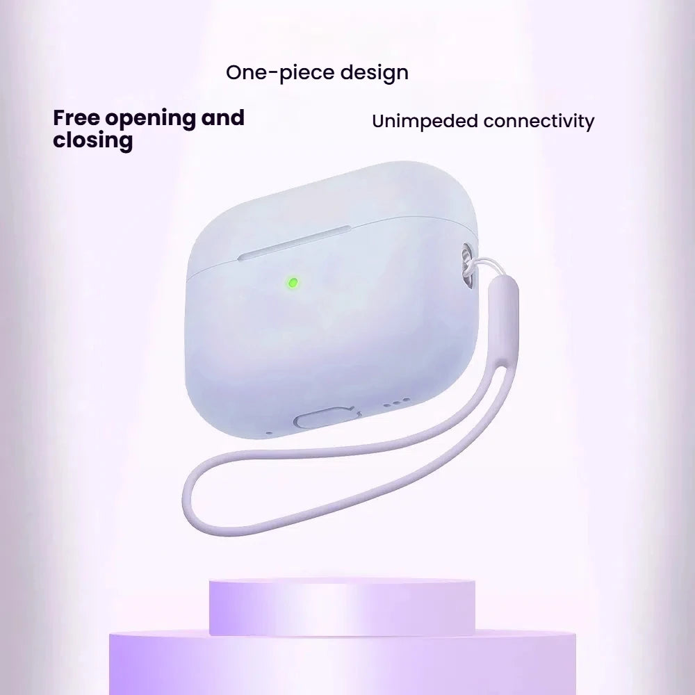 For AirPods Pro 2 2nd Case Cover With Lanyard Soft Silicone Protective Cases For Apple AirPods Pro2 Air Pod Pro2 Gen Coque Funda