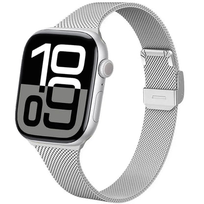 Milanese Strap for Apple Watch 44mm 40mm 45mm 41mm 46mm 42mm 49mm Metal Bracelet iWatch Series 12 11 10 Ultra 9 8 7 6 5 SE3 band