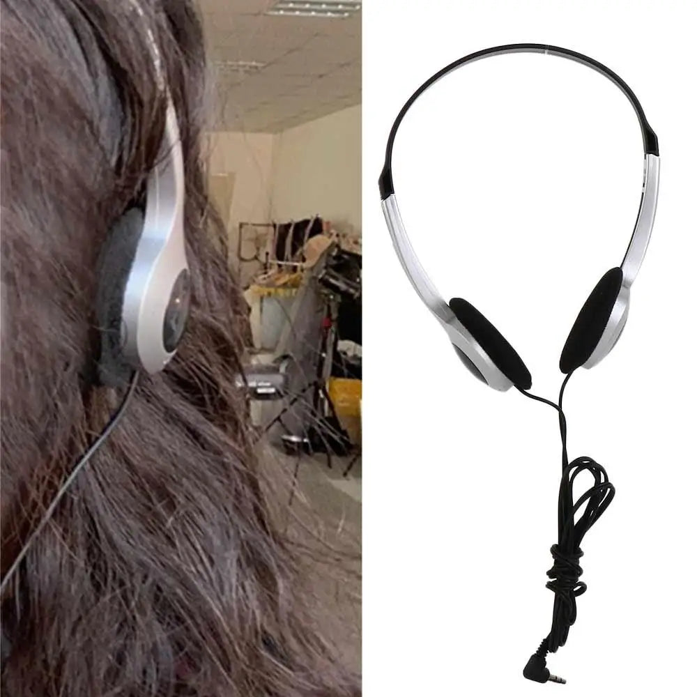 Fashion Style Over Ear Earbud Retro Headphone 3.5mm Vintage Y2k Headphones Wired 80s 90s Retro Headset Lisening Music