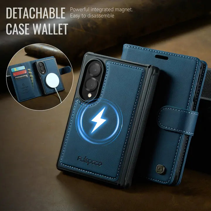 Galaxy Z Fold8 2 In1 Detachable Flip Cover Leather Wallet Case For Samsung Galaxy Z Fold 8 Magnet Card Slots Holder Wallet