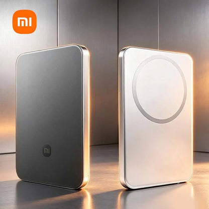 Xiaomi Jinshajiang Power Bank 5000mAh Magnetic Ultra Slim 15W Wireless Fast Charging Portable External Battery for iPhone 15-17