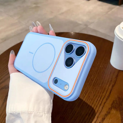 Luxury Color Collision Silicone Phone Case For iPhone 18 Pro Max 16 15 14 13 12 17 Pro Max 18 Pro For Magsafe Shockproof Cover