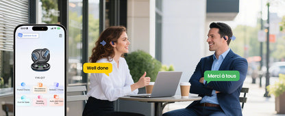 TWS 3-in-1 AI Translator Earbuds 144 Languages Noise Cancelling Bluetooth 5.4 Headset Instant Translator Smart Voice Real Time