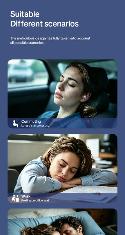 HTC NE96 Bluetooth 6.0 Wireless Earbuds Noise Cancelling Sleep Headphones 30H Battery Life Premium Acoustic Tuning Ultra-light