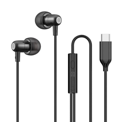 For Samsung Galaxy Wired Headphone HiFi Surround Sound With Mic USB Type C 3.5mm Earphones For iPhone 15 16 Pro Max Jack Headset