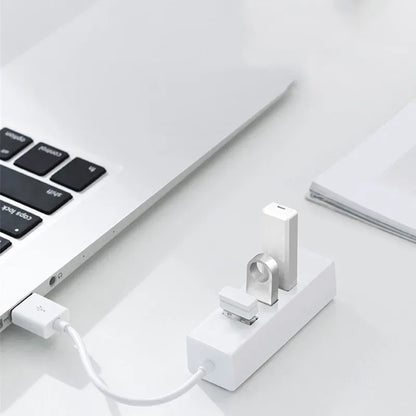 4 in 1 USB 2.0 Hub Multi USB Splitter Power Adapter High Speed 4 Port All In One For PC Windows Computer Accessories