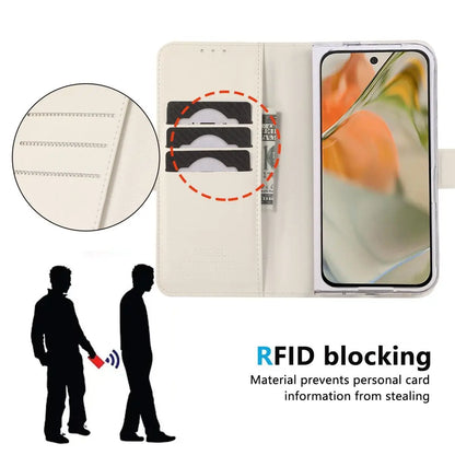 For Google Pixel 11 Pro Fold Case PU Leather Pattern Flip All Inclusive Phone Cover Fingerprint-Resistant Shockproof Bumper