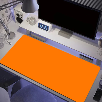 New Fashion Classic Orange Mouse Pad Desk Mat Large Non-slip Anti-fray Keyboard Ergonomic Office Rubber PC Home Custom