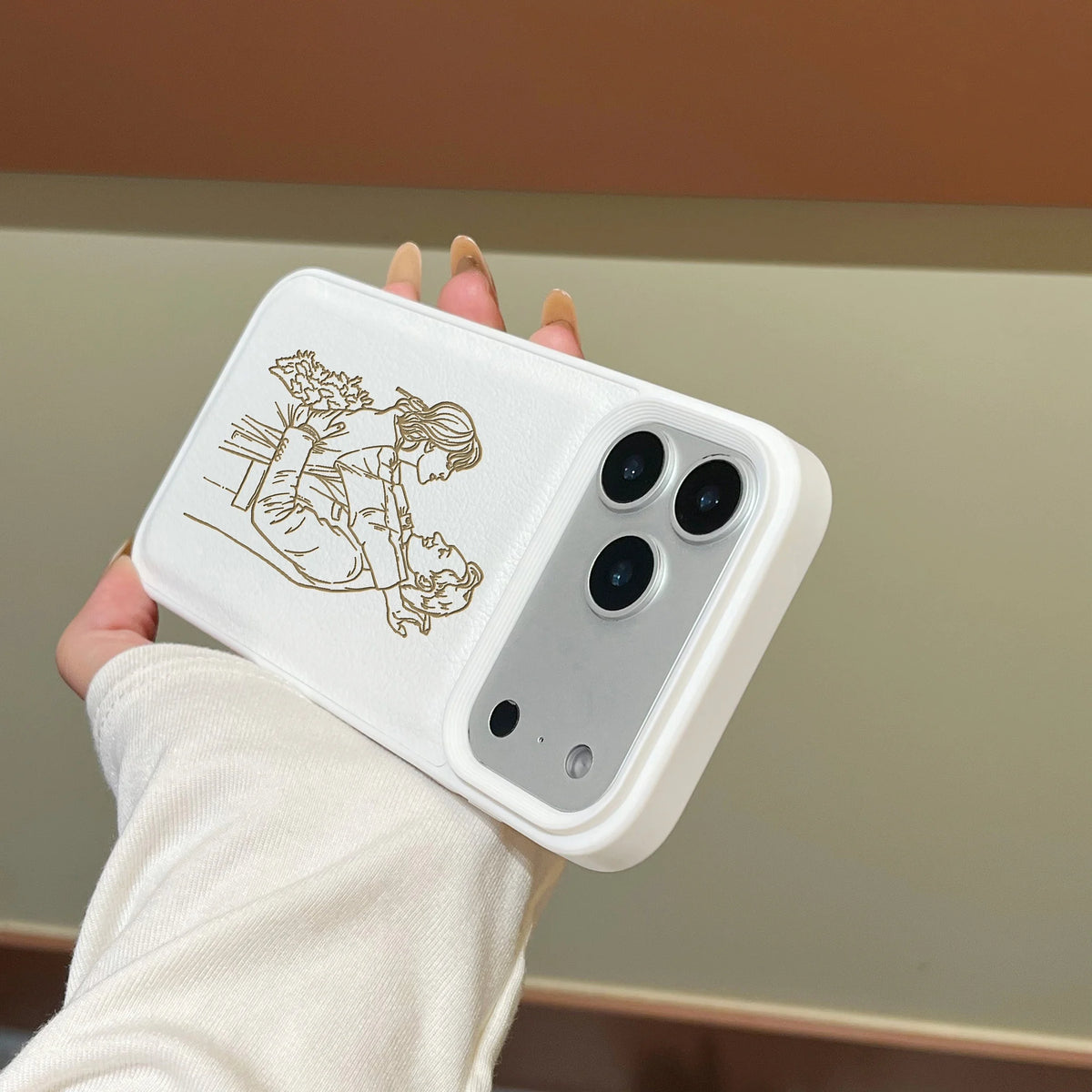 Custom Photo Image Converted to Minimalist Line Style Phone Case for iPhone 18 17 16 15 14 13 12 11 Pro Max 16 Plus 17 Air