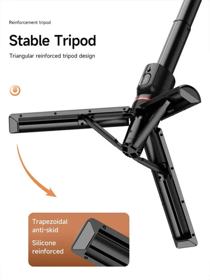 Mini Bluetooth Magnetic Selfie Stick Tripod For iPhone Android Magsafe Tripod Travel Monopod With Remote Mobile Phone Stabilizer