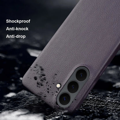 For Magsafe Case For Samsung Galaxy S26 Ultra S24 Plus S25 Edge S23 S21 S20 FE Note 20 S22 Ultra Phone Case Leather Back Cover