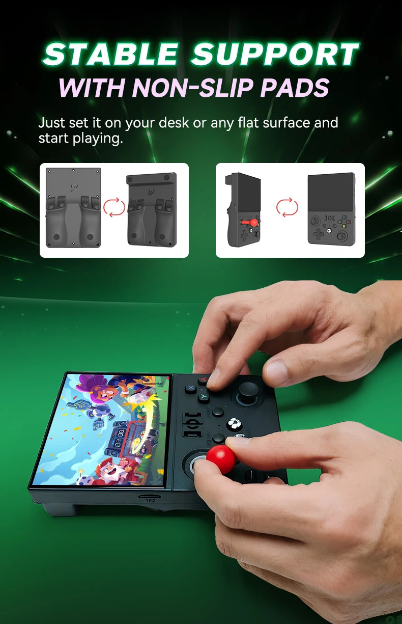 New Max2 Retro Handheld Game Console Linux System 4.5 Inch IPS Screen 64G/128G Portable Pocket Player Built-in 18000+ Games