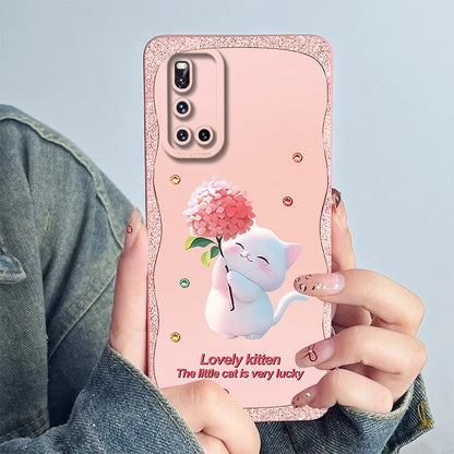 For Vivo V19 Phone Case vivoV19 Back Cover Soft Silicone Sweet Painted Cartoon Shell Capa Lovely Printed Protective Coque Cases