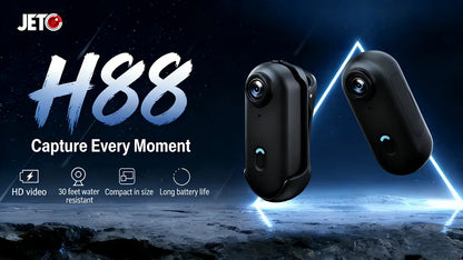 4K HD Mini Vlog Camera with WiFi Wireless Portable Action Body Cam for Sports Travel Photography Pocket Sized Video Recorder