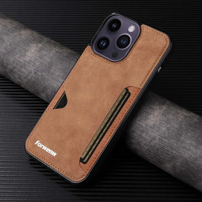 Retro Card Holder Phone Case for iPhone 18 17 16 15 14 13 12 11 Pro Max 17E Air XS XR SE 7 8 Plus Busines Wallet Leather Cover