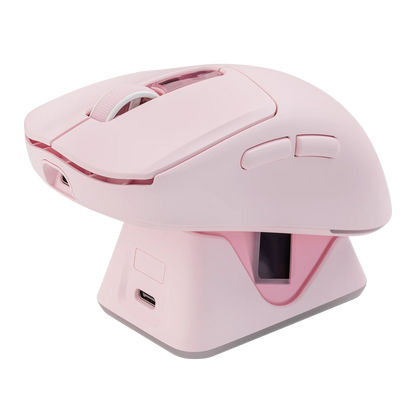 EPOMAKER NEX Lite Tri-mode Wireless PAW3311 Sensor Gaming Mouse with RGB Charging Dock & 1K Polling/12K DPI for Gaming & Office