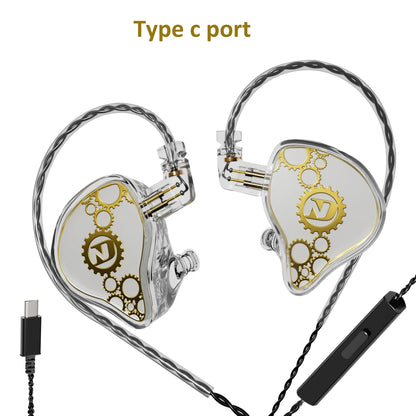 ND Venus Type C/3.5mm Wired Headphones Dynamic Drive HiFi Bass Stereo Music Earphones Noise Cancelling Game Headset For Phone PC