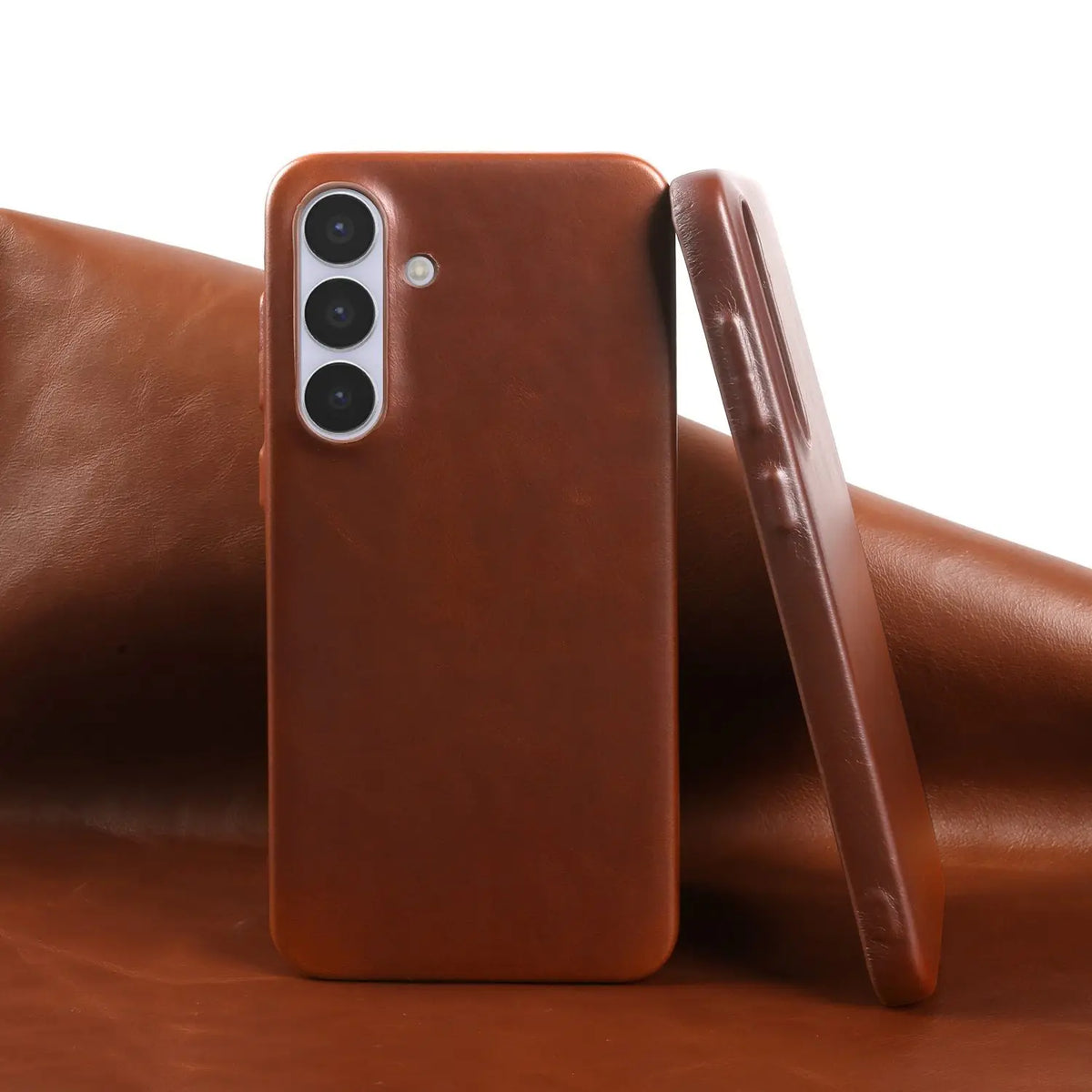 Retro for Samsung Galaxy S26 Ultra Case S25 S24 S23 S22 S21Luxury Genuine Leather Cases for Galaxy S26 Vintage Phone Back Cover