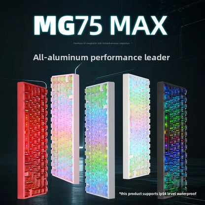 IROK MG75 PRO Mechanical Keyboard MG75 MAX Magnetic Switch 0.001RT Quick Release Gasket Structure 8K Low Latency Gaming Keyboard